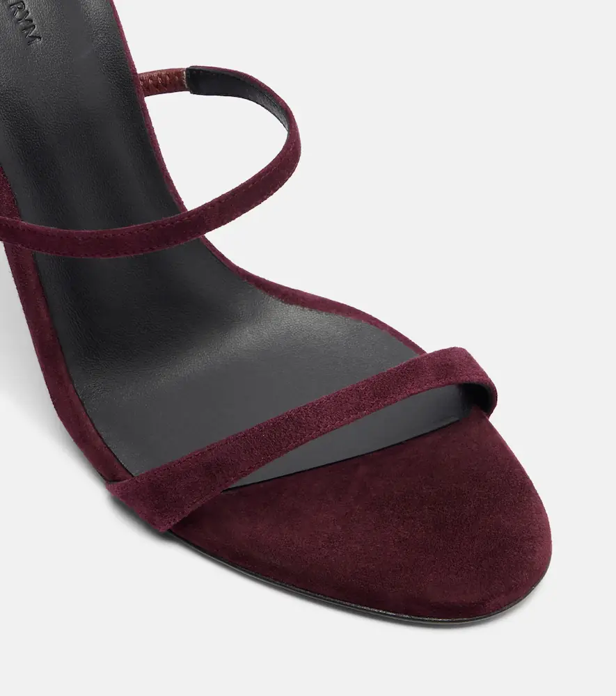 Magda Butrym Floral-appliqué suede mules | Thumbnail 4