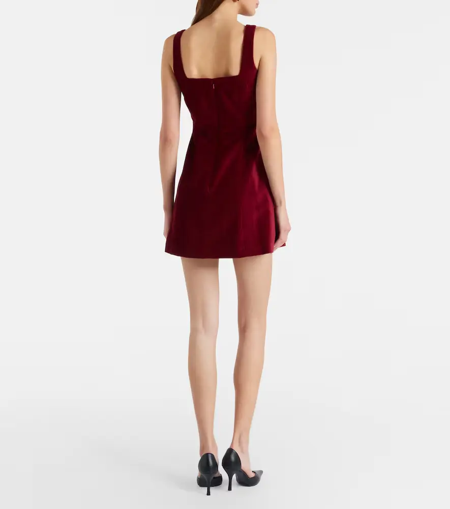 Markarian Brooke cotton velvet minidress | Thumbnail 2 Markarian Brooke cotton velvet minidress | Thumbnail 2
