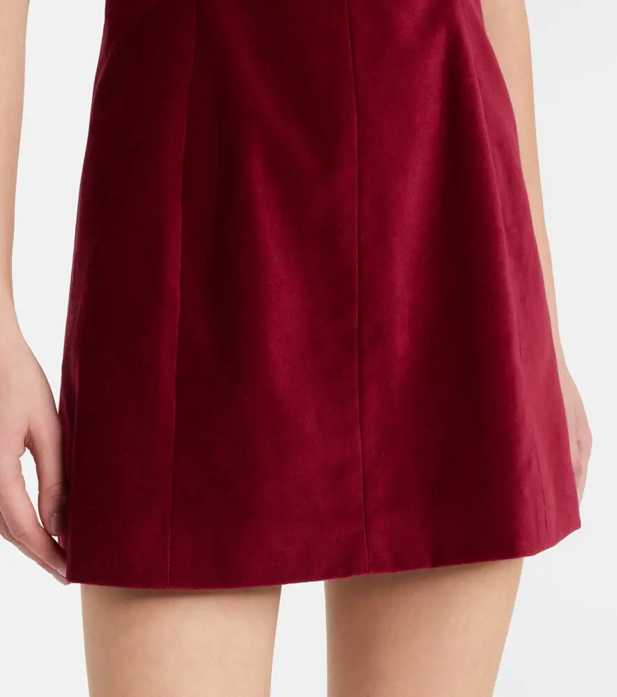 Markarian Brooke cotton velvet minidress | Thumbnail 3 Markarian Brooke cotton velvet minidress | Thumbnail 3