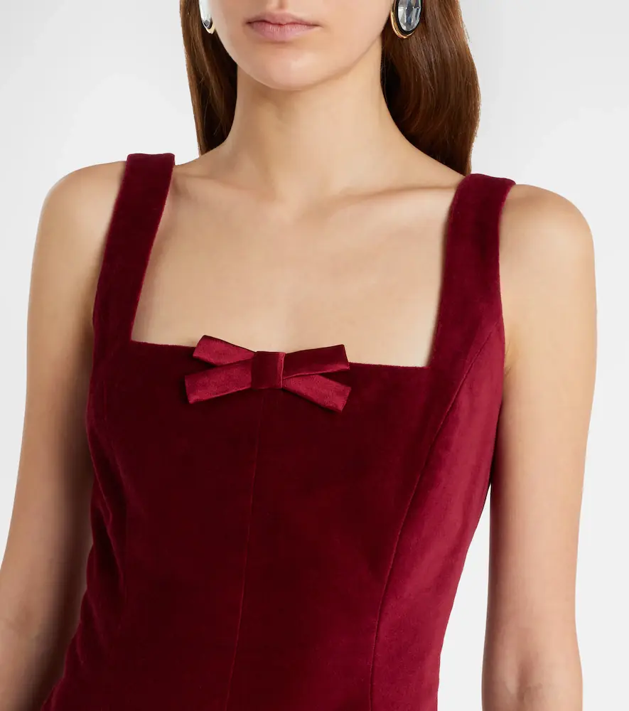 Markarian Brooke cotton velvet minidress | Thumbnail 4 Markarian Brooke cotton velvet minidress | Thumbnail 4