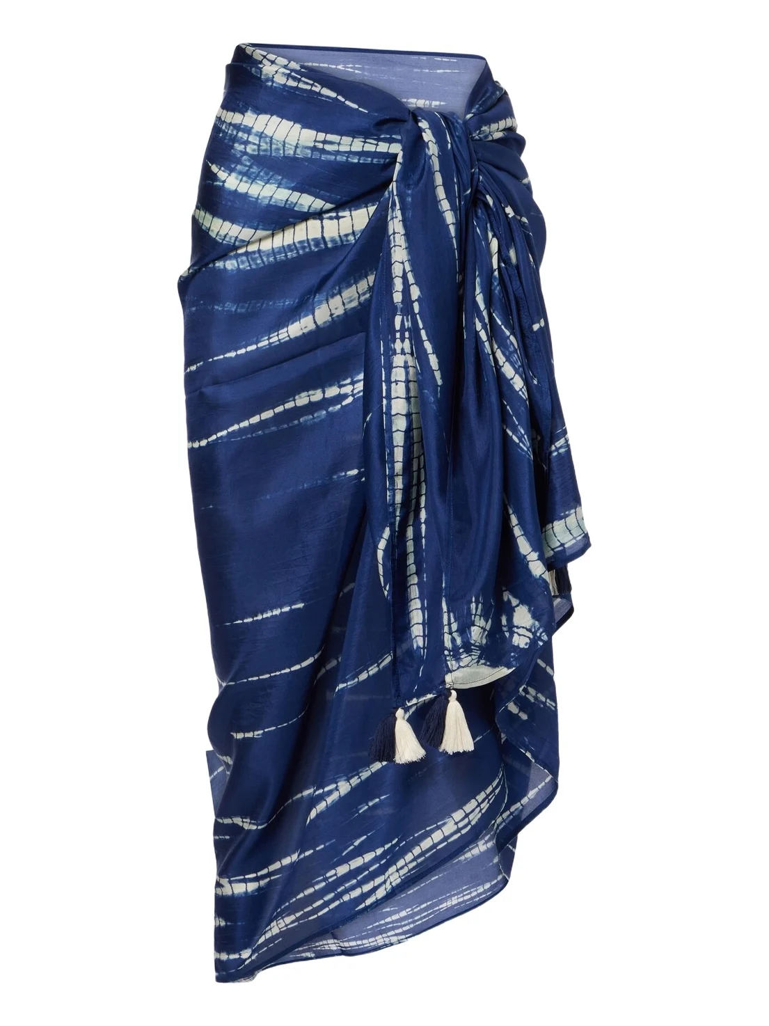 Anna Kosturova Tie-dye silk beach cover-up