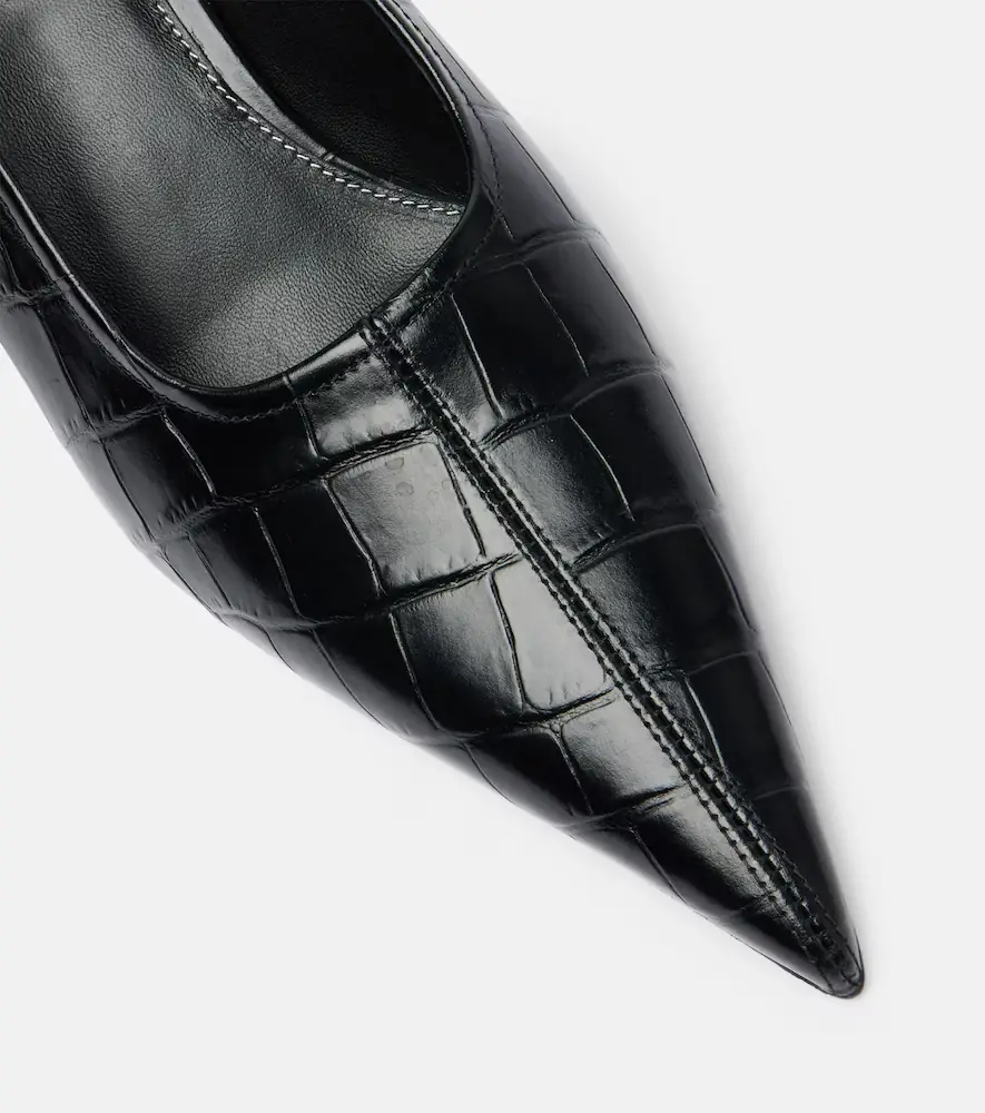 TOTEME Croc-effect leather wedges | Thumbnail 3 TOTEME Croc-effect leather wedges | Thumbnail 3