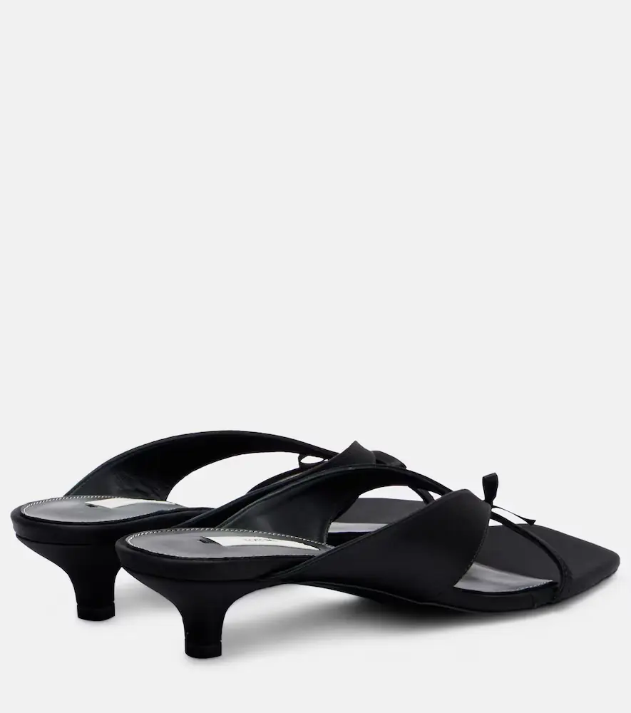 TOTEME Bow-detail satin mules | Thumbnail 4 TOTEME Bow-detail satin mules | Thumbnail 4
