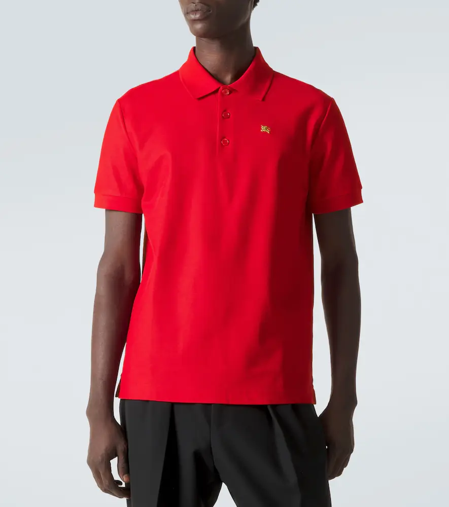 Burberry EKD cotton piqué polo shirt | Thumbnail 3