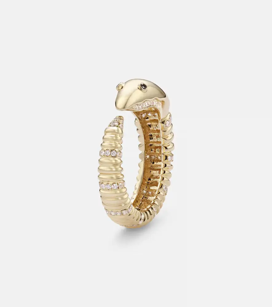 Yvonne Léon Écrevisse 9kt gold ring with diamonds | Thumbnail 2