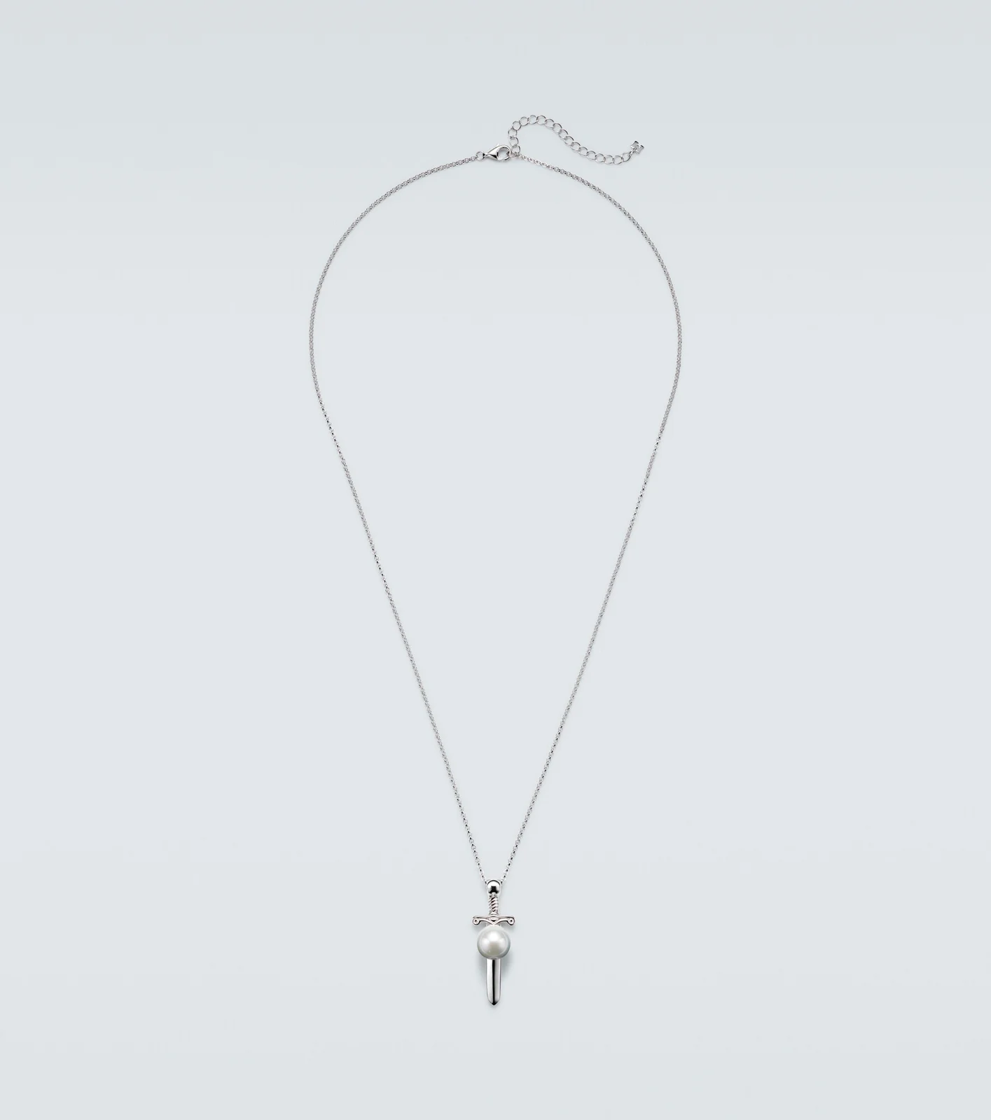 Sterling silver pendant necklace with pearl Sterling silver pendant necklace with pearl