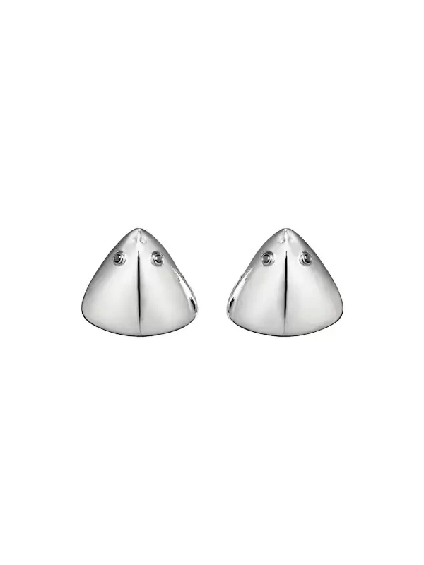 Yvonne Léon Requin 9kt white gold earrings with diamonds Yvonne Léon Requin 9kt white gold earrings with diamonds