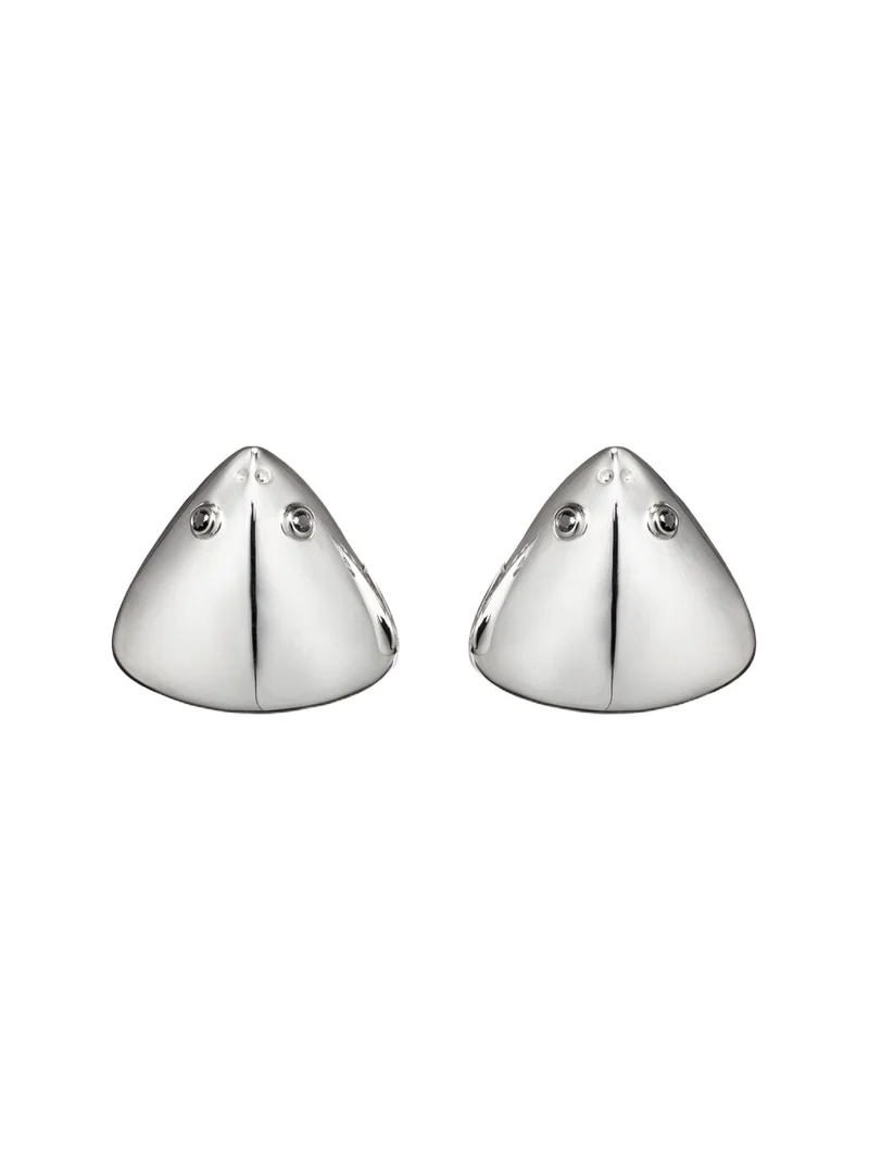 Requin 9kt white gold earrings with diamonds