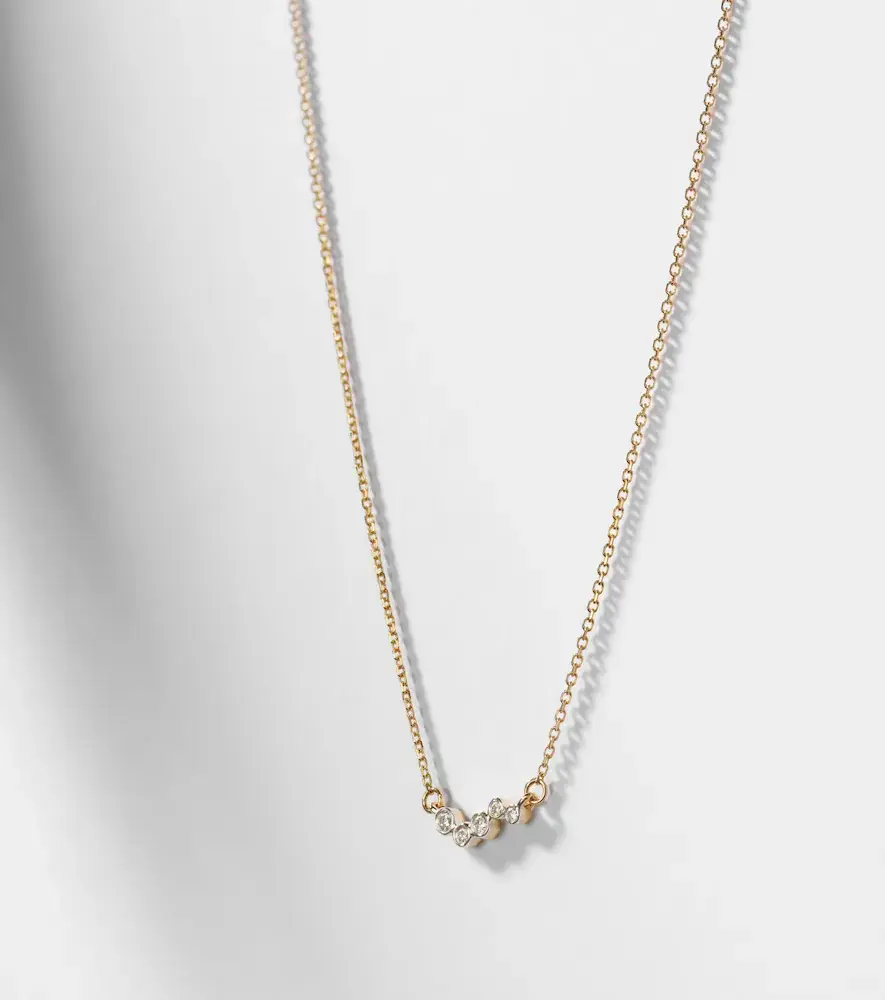 Mateo 14kt gold necklace with diamonds | Thumbnail 6