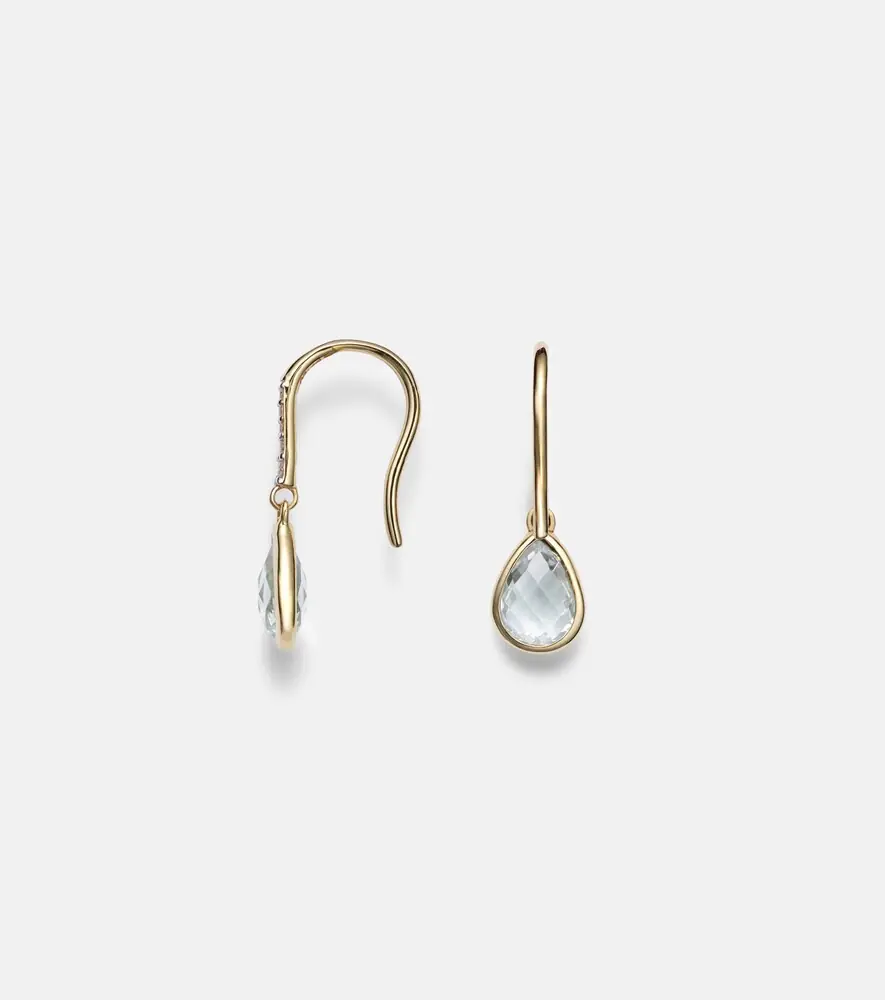 Mateo 14kt yellow gold earrings with amethyst and diamonds | Thumbnail 2 Mateo 14kt yellow gold earrings with amethyst and diamonds | Thumbnail 2