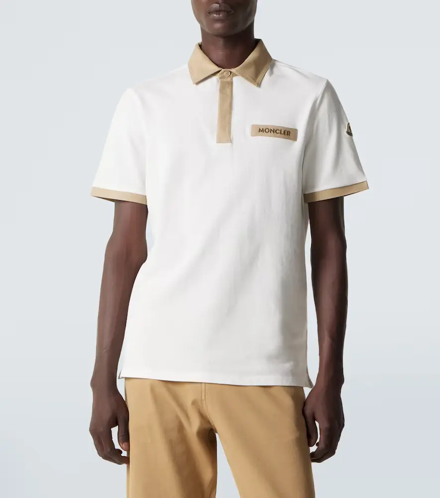 Moncler Logo cotton piqué polo shirt | Thumbnail 4 Moncler Logo cotton piqué polo shirt | Thumbnail 4