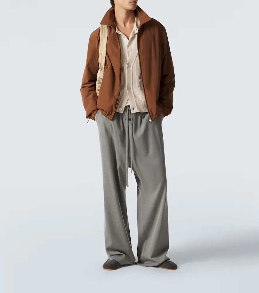 Moncler Socot leather-trimmed blouson jacket | Thumbnail 2