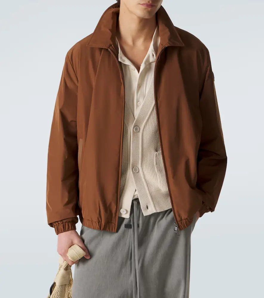 Moncler Socot leather-trimmed blouson jacket | Thumbnail 5