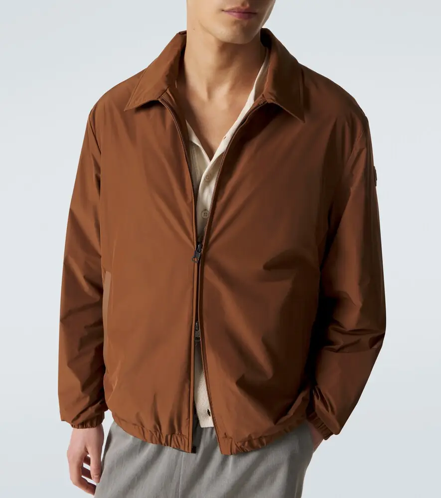 Moncler Socot leather-trimmed blouson jacket | Thumbnail 6
