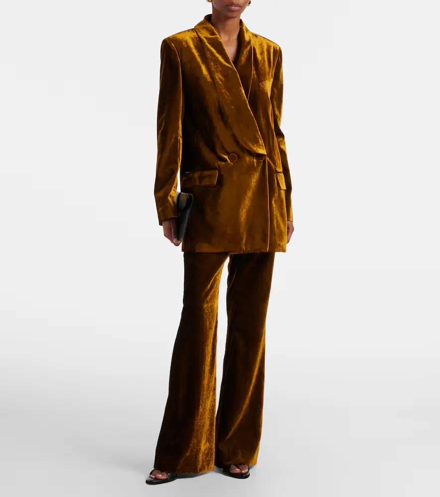Nina Ricci Double-breasted velvet blazer | Thumbnail 5 Nina Ricci Double-breasted velvet blazer | Thumbnail 5