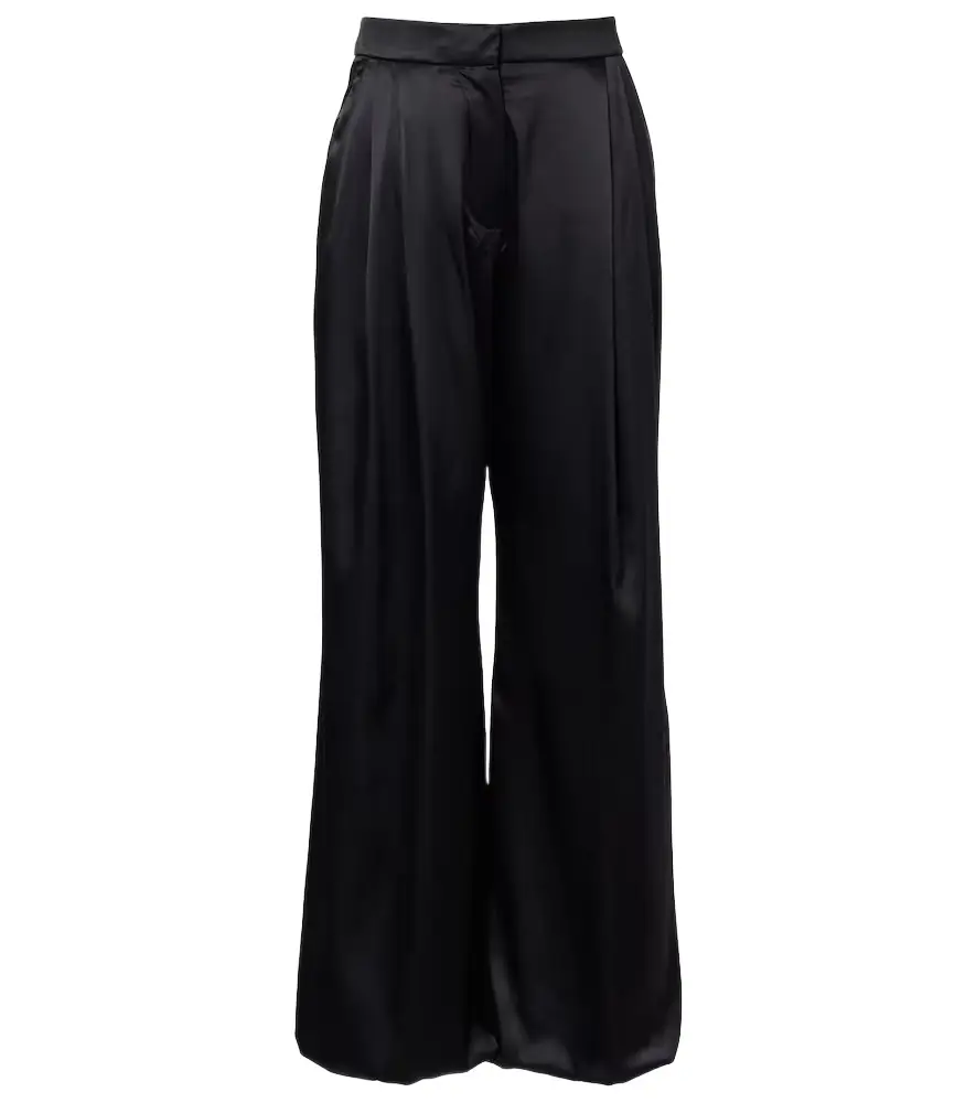 Nina Ricci Silk-blend satin wide-leg pants | Image 1 Nina Ricci Silk-blend satin wide-leg pants | Image 1