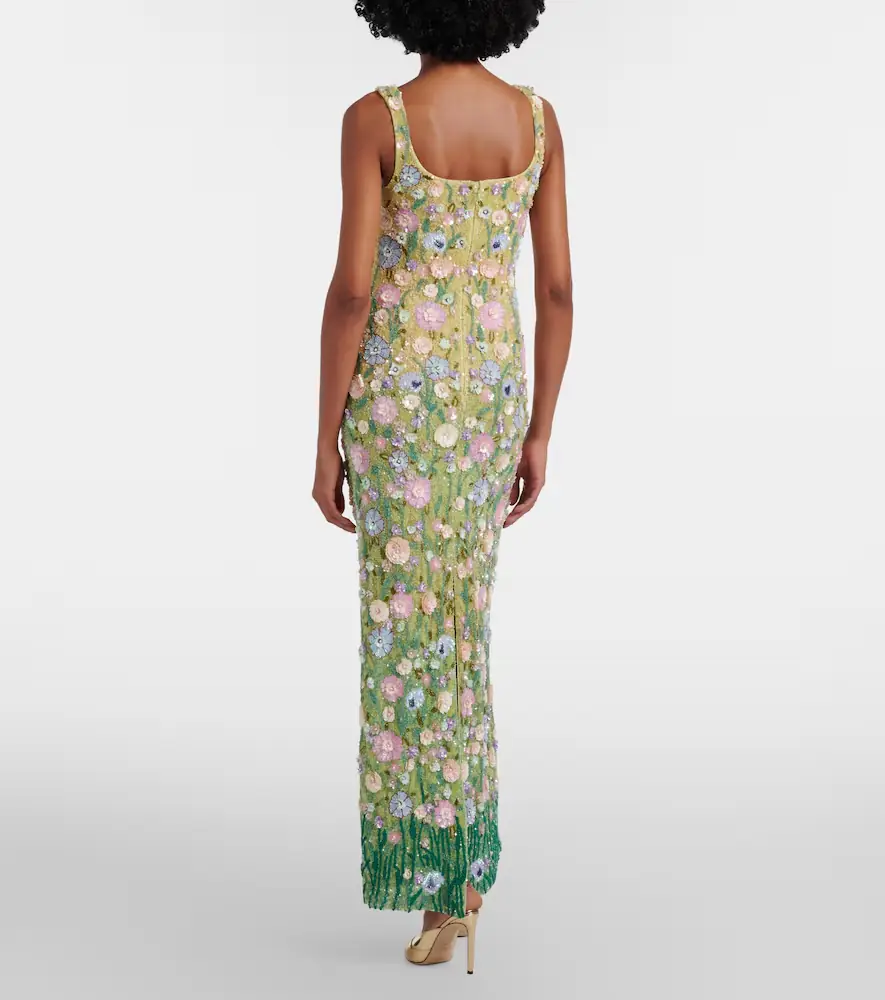 LA FUORI Là Fuori Embellished floral gown | Thumbnail 3 LA FUORI Là Fuori Embellished floral gown | Thumbnail 3