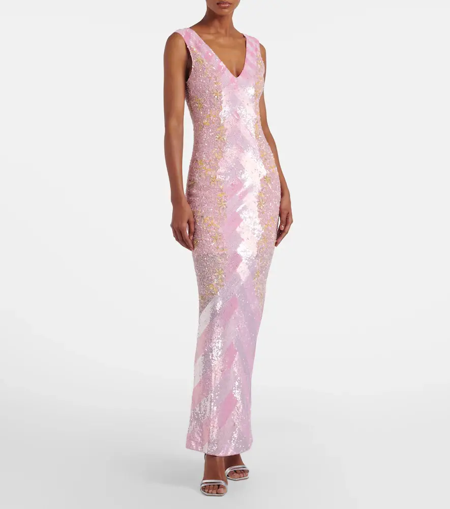 LA FUORI Là Fuori Panorama embellished caped gown | Thumbnail 5 LA FUORI Là Fuori Panorama embellished caped gown | Thumbnail 5