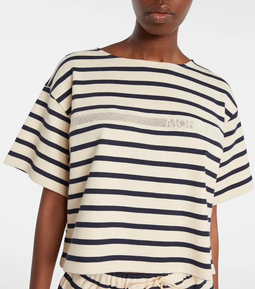 Moncler Striped cotton jersey T-shirt | Thumbnail 5 Moncler Striped cotton jersey T-shirt | Thumbnail 5