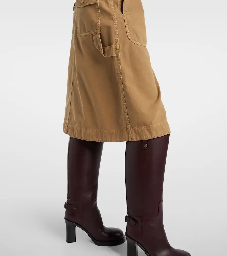Moncler Belted denim midi skirt | Thumbnail 2 Moncler Belted denim midi skirt | Thumbnail 2
