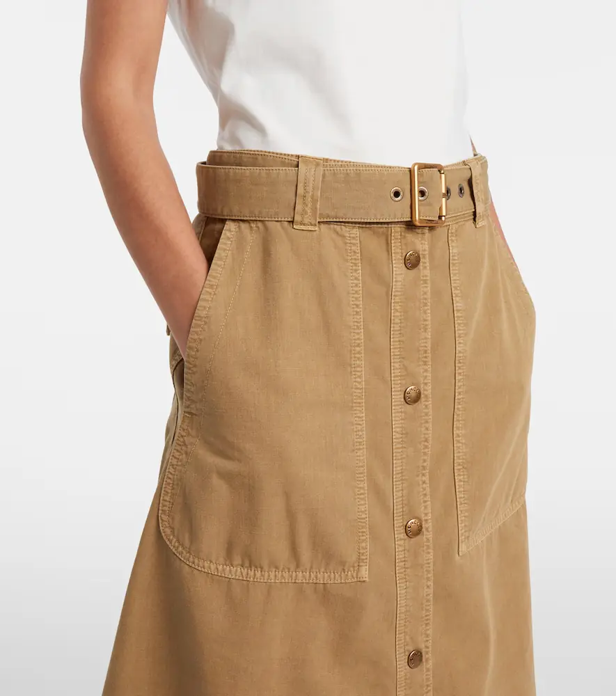 Moncler Belted denim midi skirt | Thumbnail 6 Moncler Belted denim midi skirt | Thumbnail 6