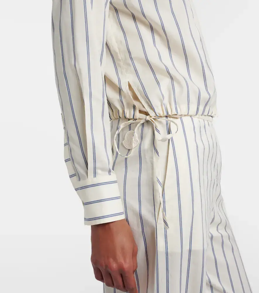 Moncler Striped cotton and silk shirt | Thumbnail 3 Moncler Striped cotton and silk shirt | Thumbnail 3