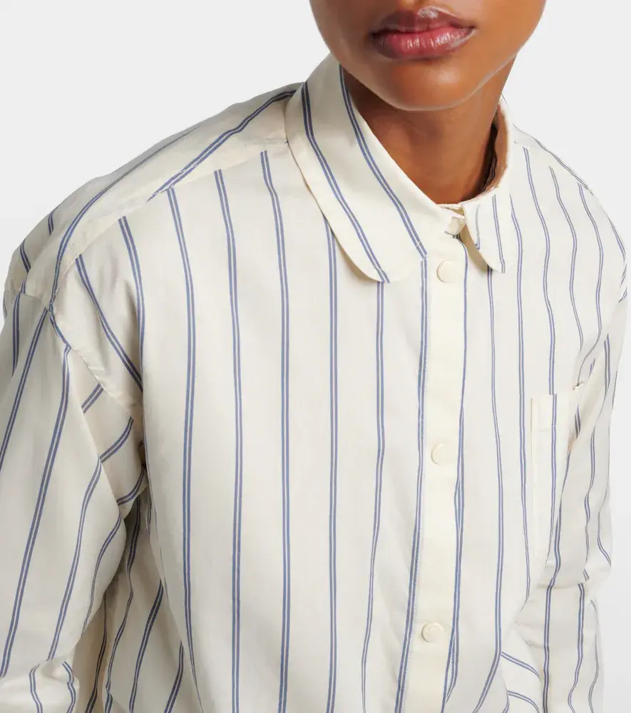 Moncler Striped cotton and silk shirt | Thumbnail 4 Moncler Striped cotton and silk shirt | Thumbnail 4