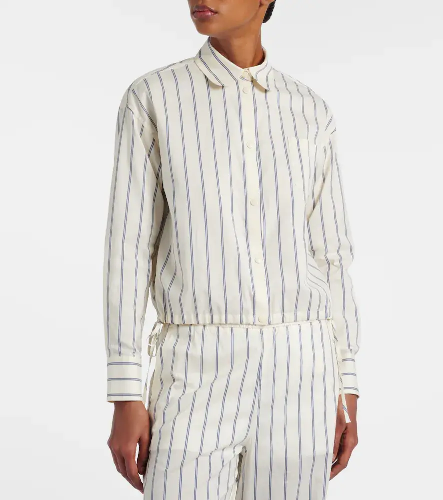 Moncler Striped cotton and silk shirt | Thumbnail 5 Moncler Striped cotton and silk shirt | Thumbnail 5