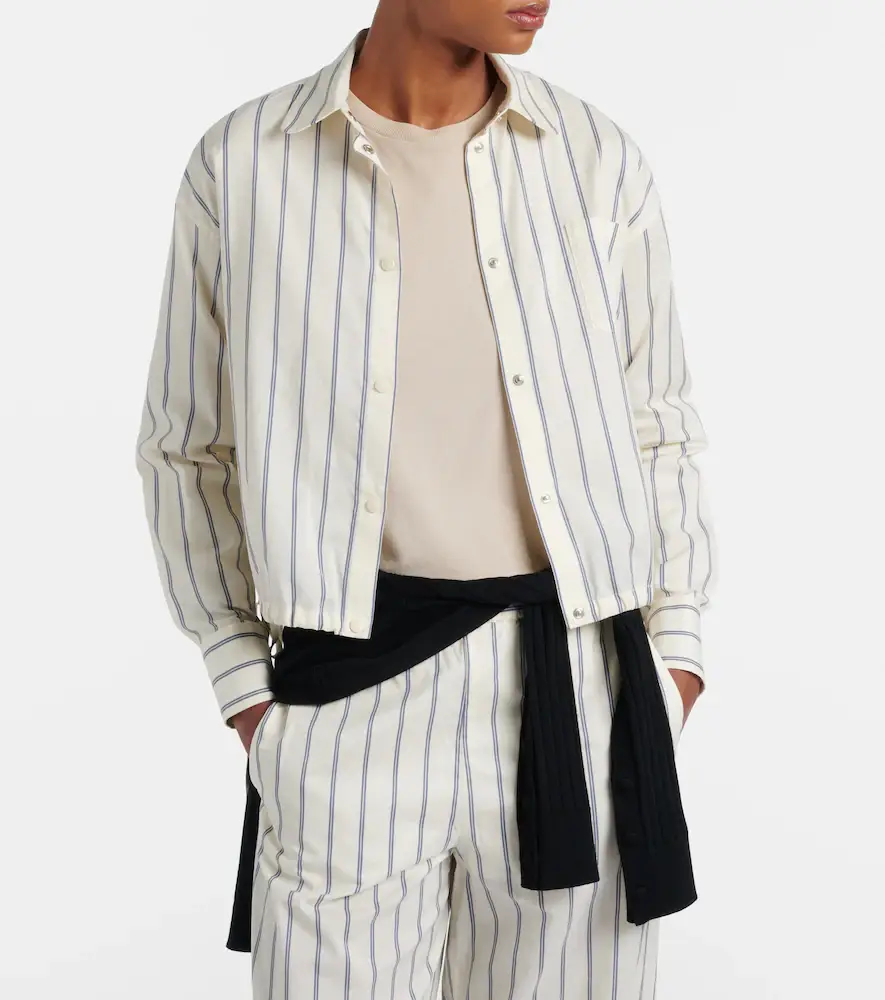 Moncler Striped cotton and silk shirt | Thumbnail 6 Moncler Striped cotton and silk shirt | Thumbnail 6