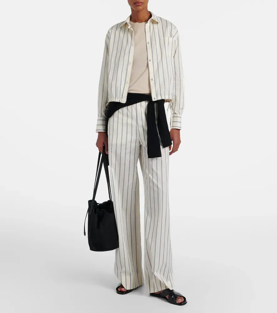 Moncler Striped cotton and silk shirt | Thumbnail 7 Moncler Striped cotton and silk shirt | Thumbnail 7