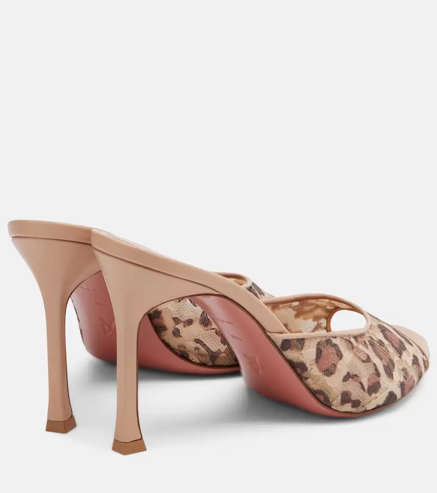 Amina Muaddi Alexa leopard-print lace mules | Thumbnail 4