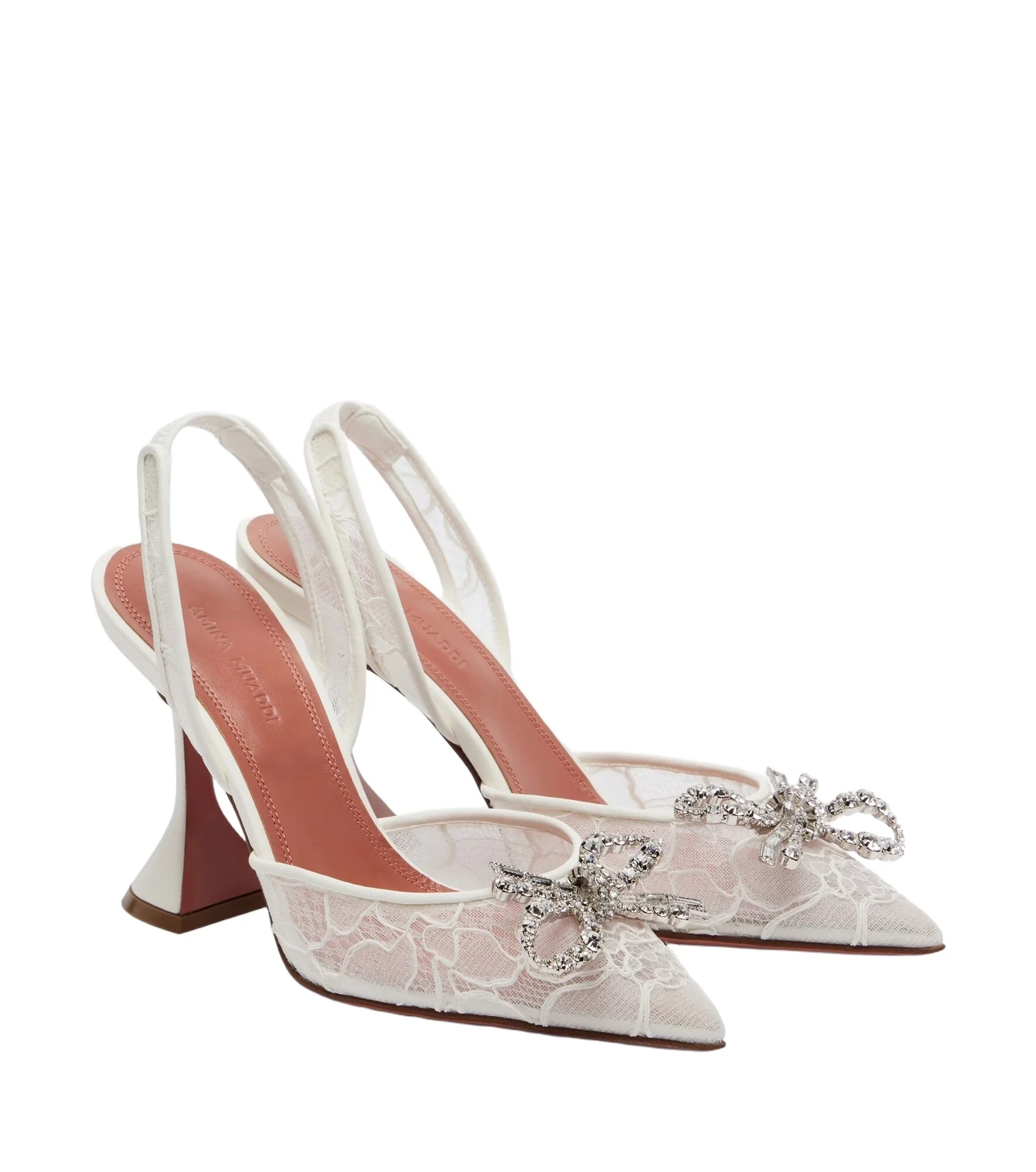 Rosie embellished lace slingback pumps Rosie embellished lace slingback pumps
