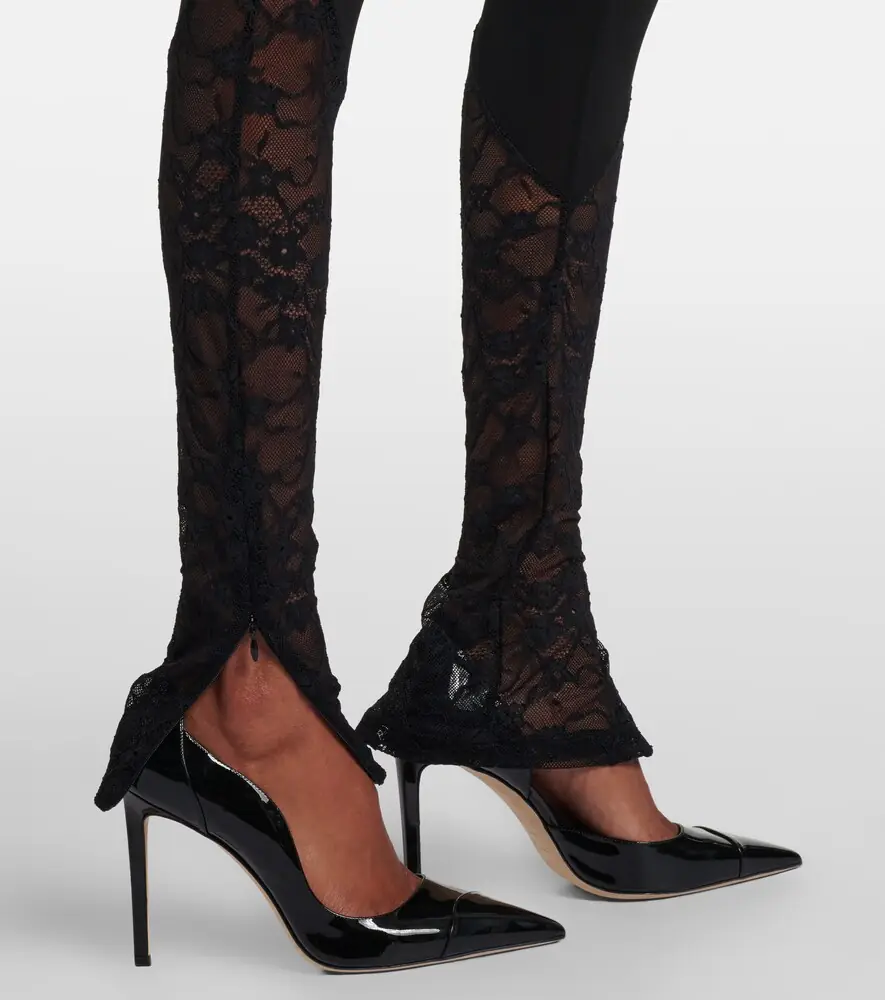 Nina Ricci Lace-trimmed legging | Thumbnail 5 Nina Ricci Lace-trimmed legging | Thumbnail 5