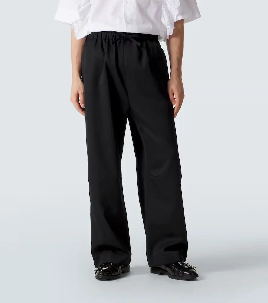 Simone Rocha Crêpe satin wide-leg pants | Thumbnail 3 Simone Rocha Crêpe satin wide-leg pants | Thumbnail 3