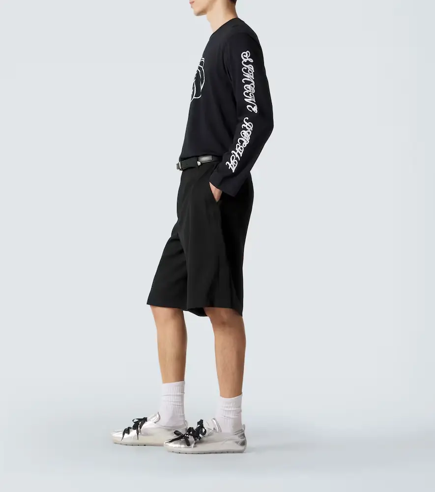 Simone Rocha Ballerina Grip metallic leather sneakers | Thumbnail 7