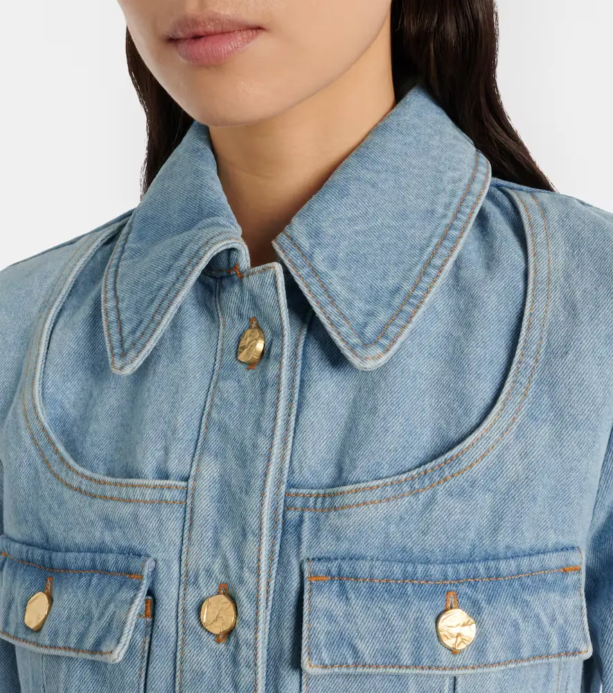 Nina Ricci Belted denim jacket | Thumbnail 5 Nina Ricci Belted denim jacket | Thumbnail 5