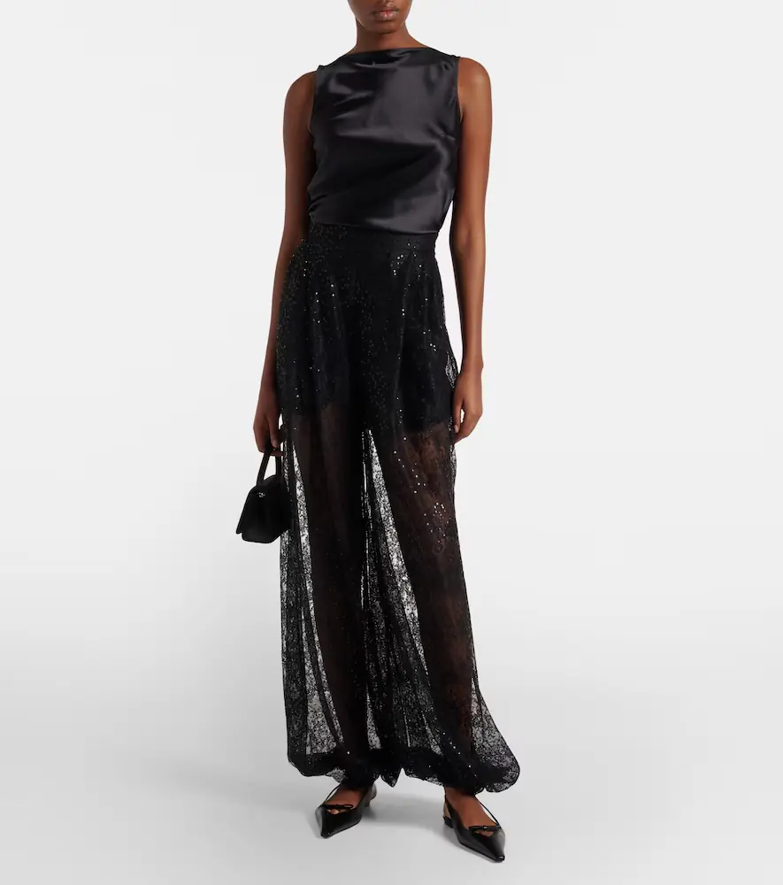 Nina Ricci Sequined lace balloon pants | Thumbnail 4