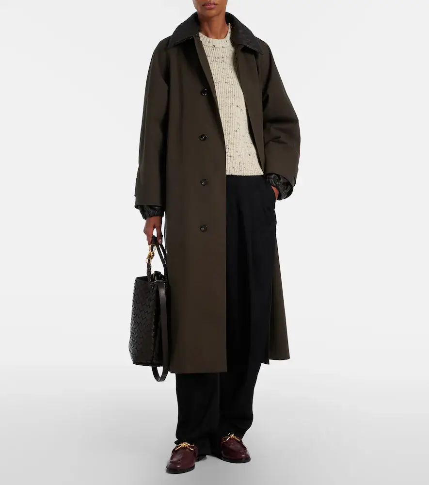Bottega Veneta Intrecciato cotton-blend trench coat | Thumbnail 2