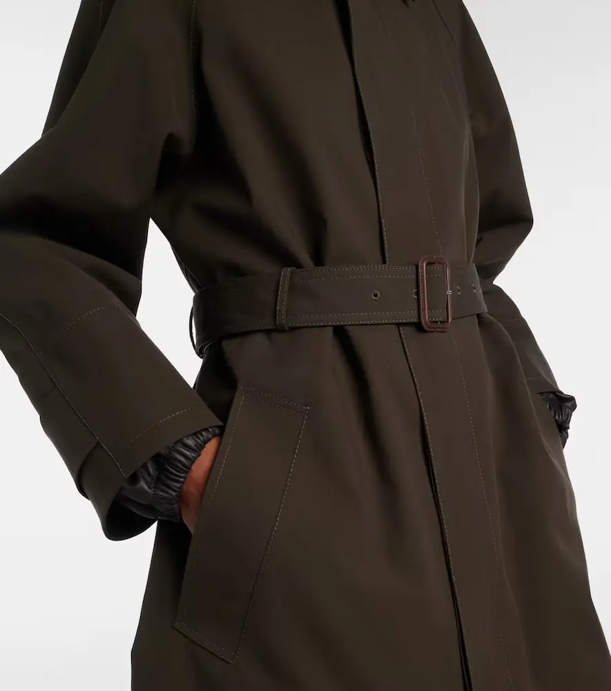 Bottega Veneta Intrecciato cotton-blend trench coat | Thumbnail 3