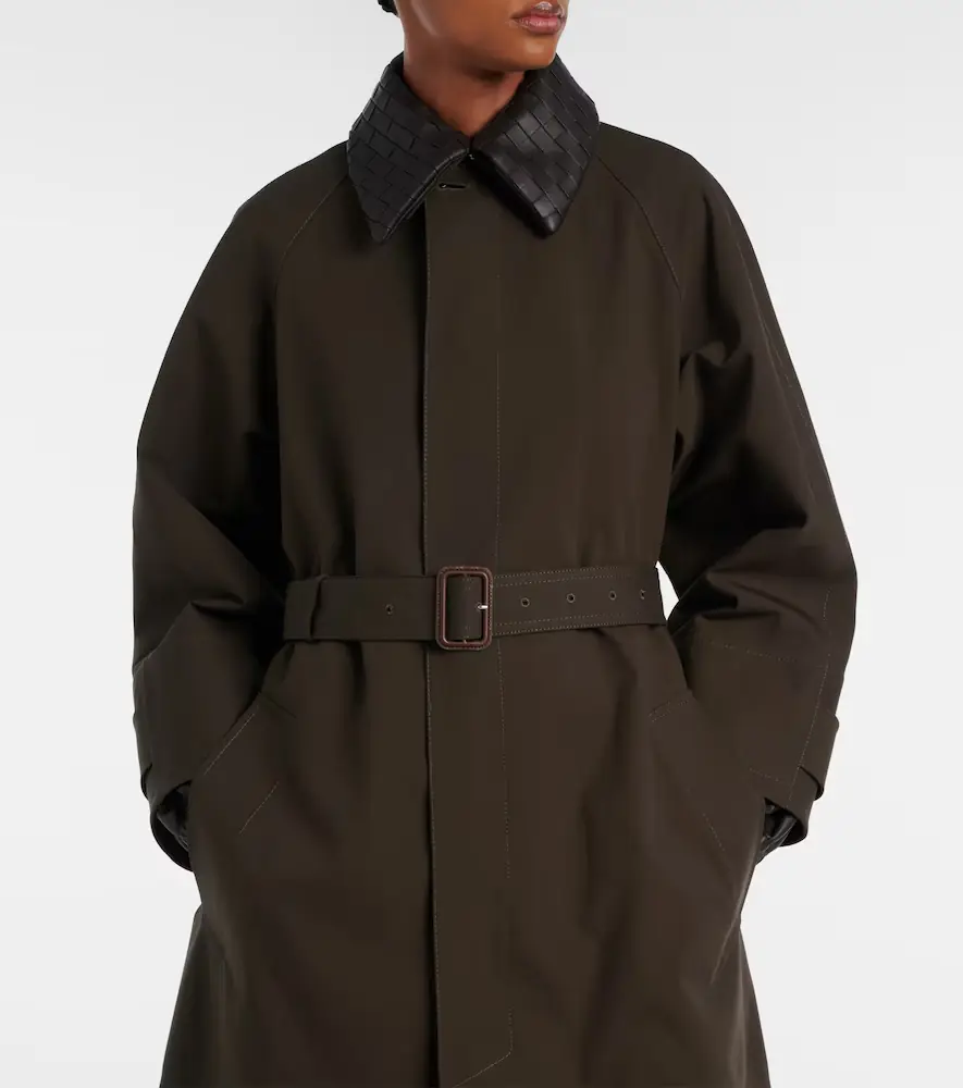 Bottega Veneta Intrecciato cotton-blend trench coat | Thumbnail 5