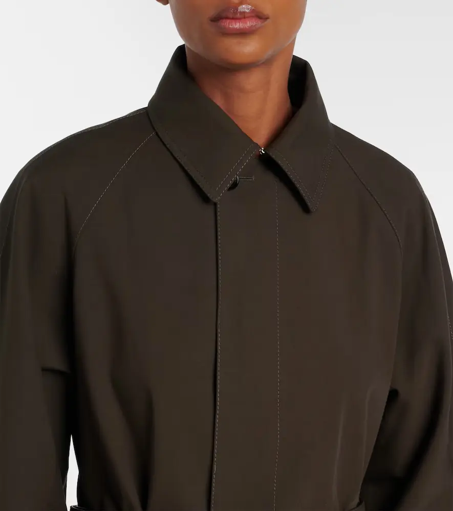 Bottega Veneta Intrecciato cotton-blend trench coat | Thumbnail 7