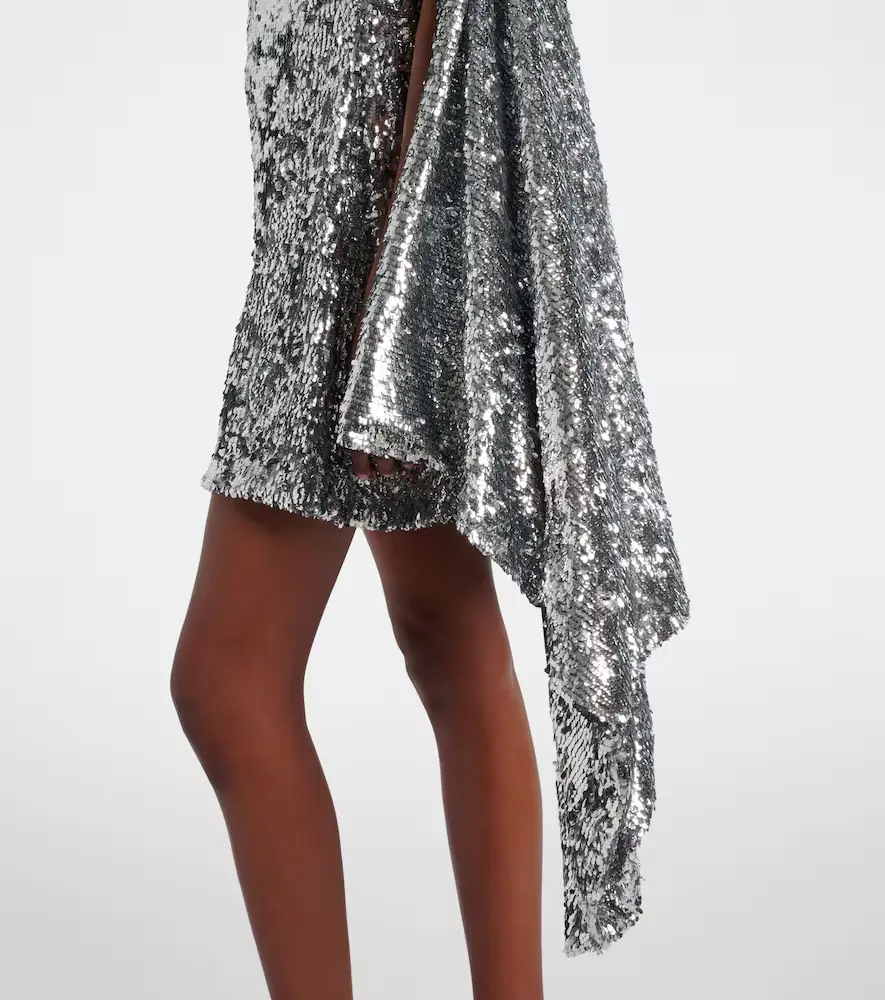Coperni Zero Waste draped sequined minidress | Thumbnail 3 Coperni Zero Waste draped sequined minidress | Thumbnail 3