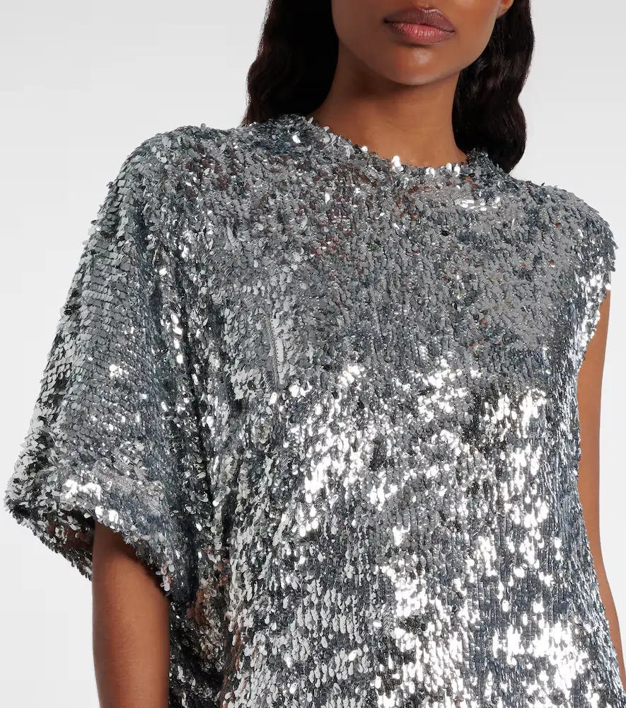 Coperni Zero Waste draped sequined minidress | Thumbnail 4 Coperni Zero Waste draped sequined minidress | Thumbnail 4