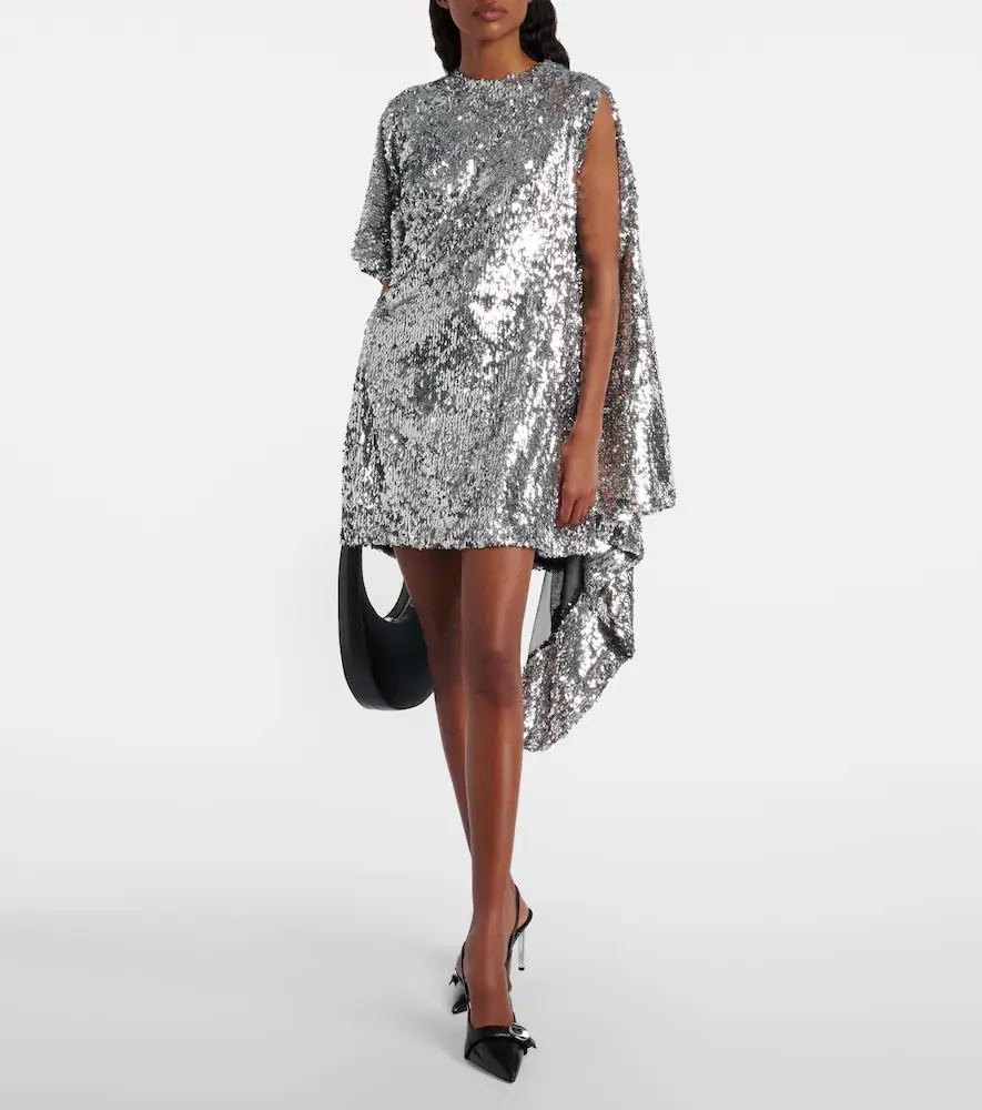 Coperni Zero Waste draped sequined minidress | Thumbnail 5 Coperni Zero Waste draped sequined minidress | Thumbnail 5