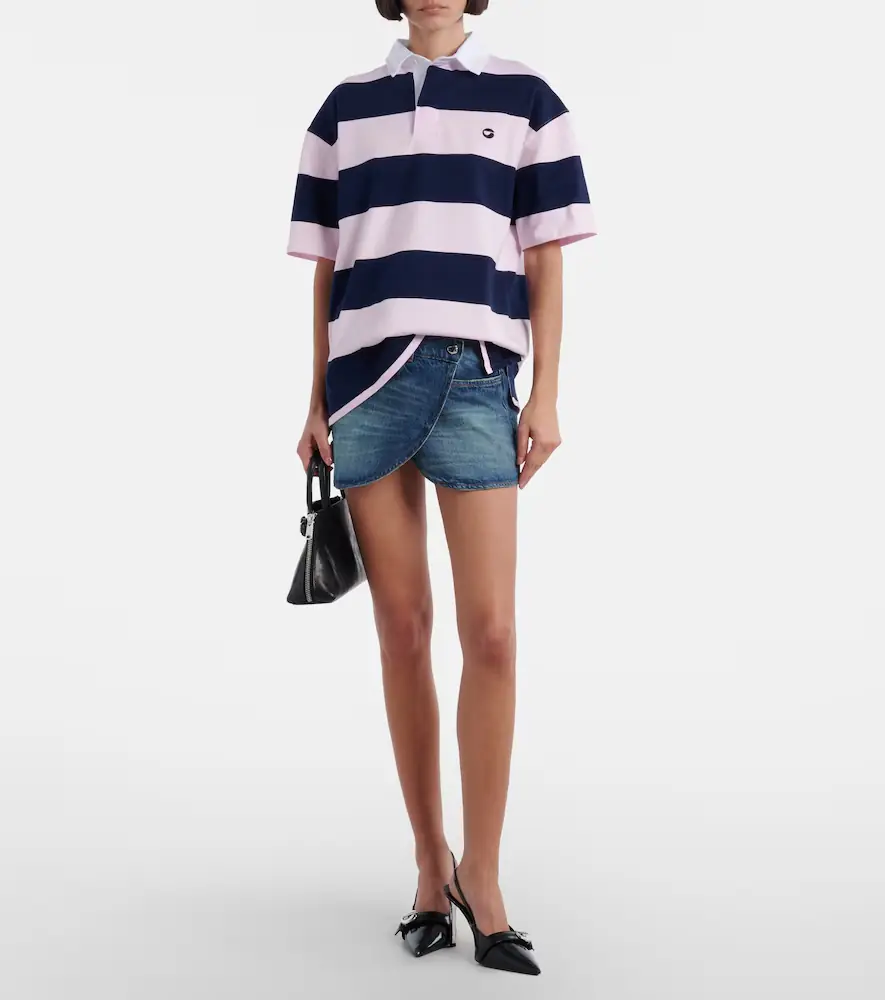 Coperni Striped cotton polo shirt | Thumbnail 3