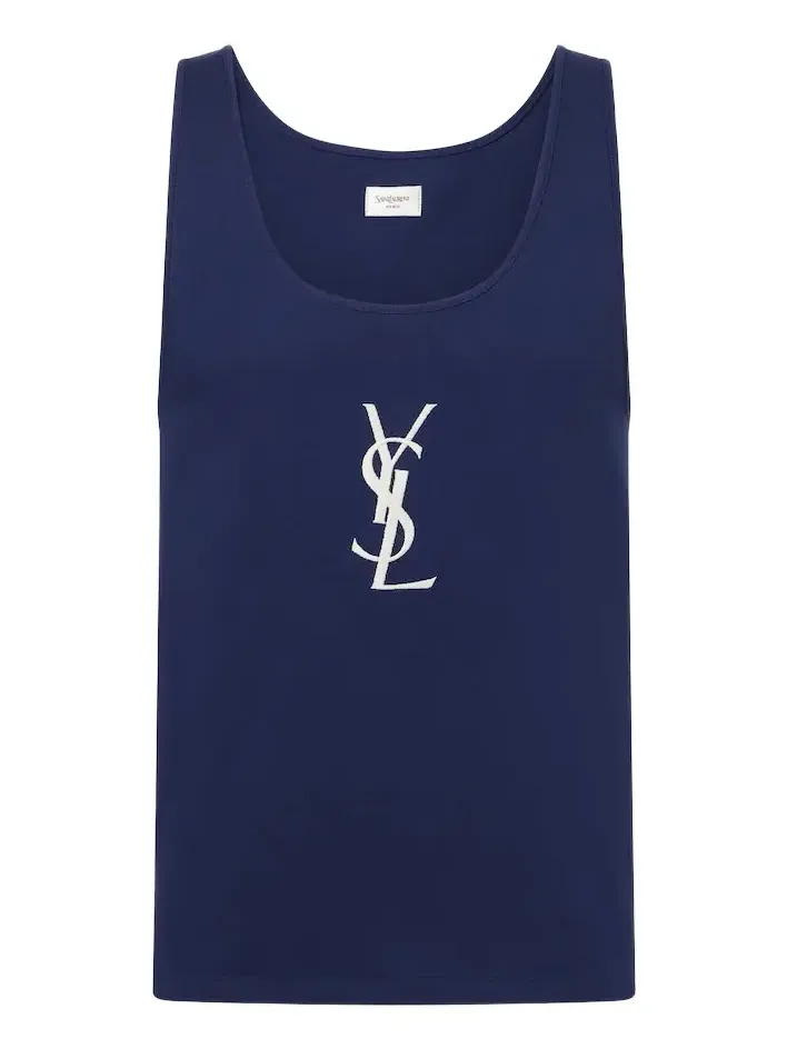 Cassandre embroidered cotton tank top Cassandre embroidered cotton tank top