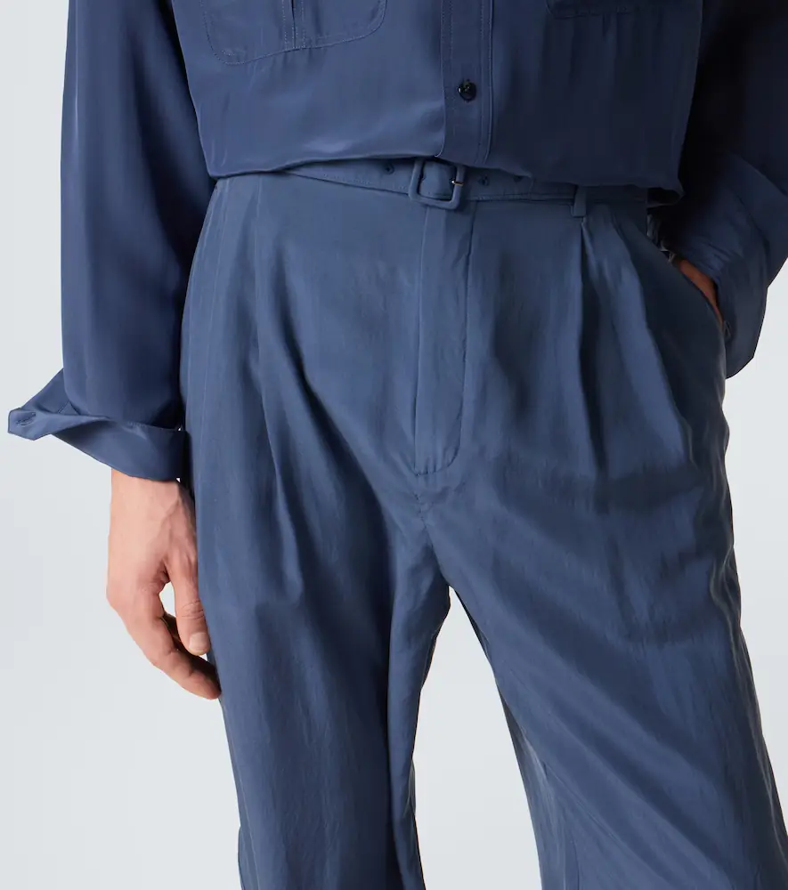 Saint Laurent Silk habotai tapered pants | Thumbnail 2 Saint Laurent Silk habotai tapered pants | Thumbnail 2