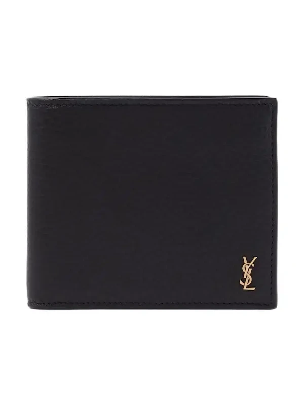 Saint Laurent Tiny Cassandre East/West leather wallet