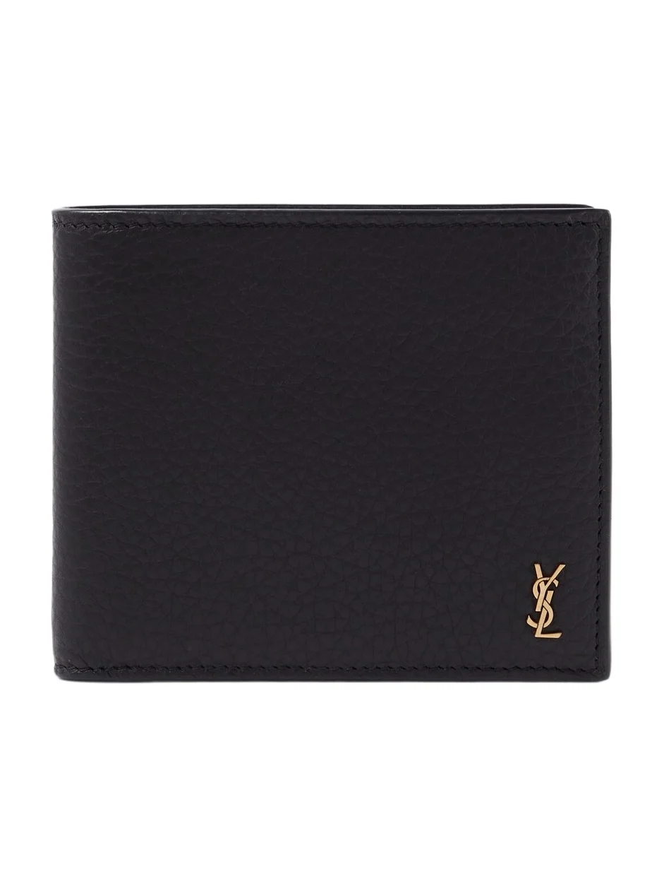 Saint Laurent Tiny Cassandre East/West leather wallet