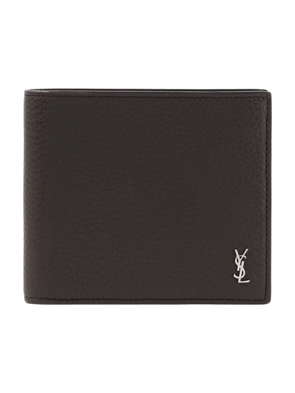 Saint Laurent Tiny Cassandre East/West leather wallet